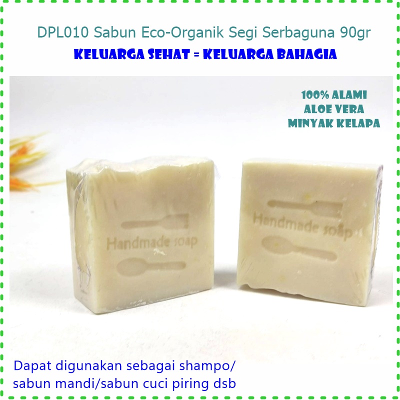 DPL010 Sabun Mandi/Sabun Serbaguna Eco-Organik 90gr