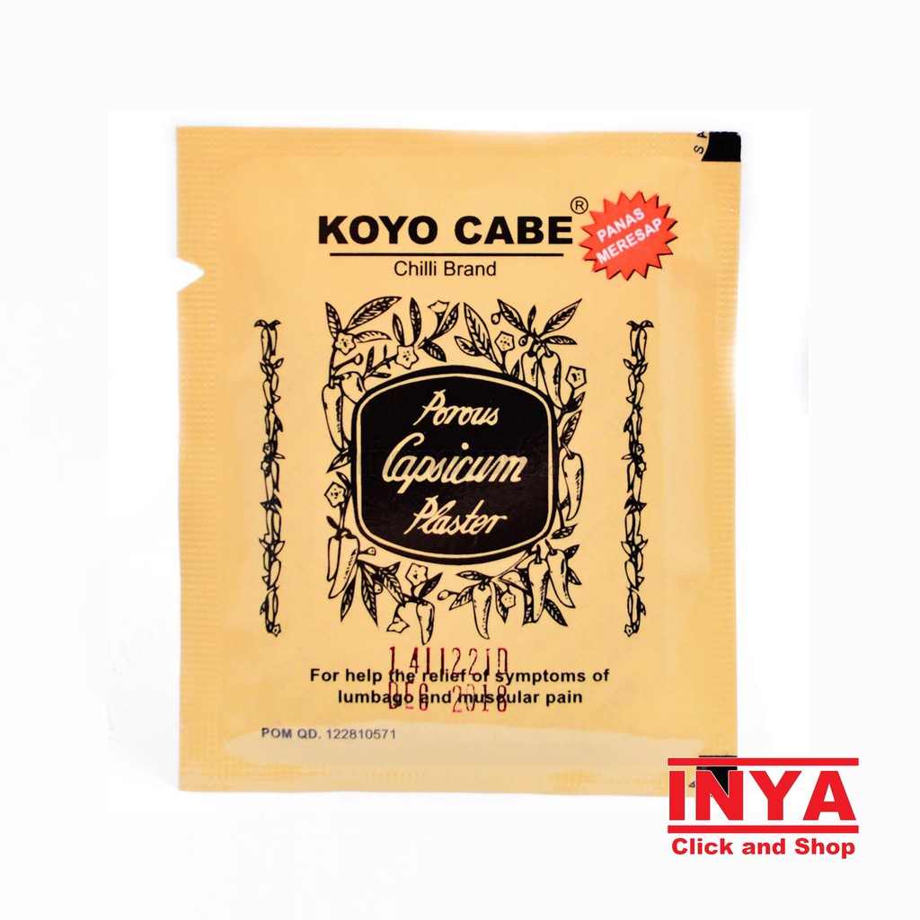 KOYO CABE CHILLI BRAND Pack isi 10 Pieces - Muscle Medicated Patch