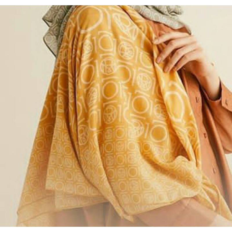 Ria miranda monogram scarf by Riamiranda RM dekade series (Preloved)