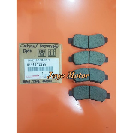 KAMPAS REM DEPAN BRAKE PAD ASLI TOYOTA CALYA / SIGRA 04465-YZZS5