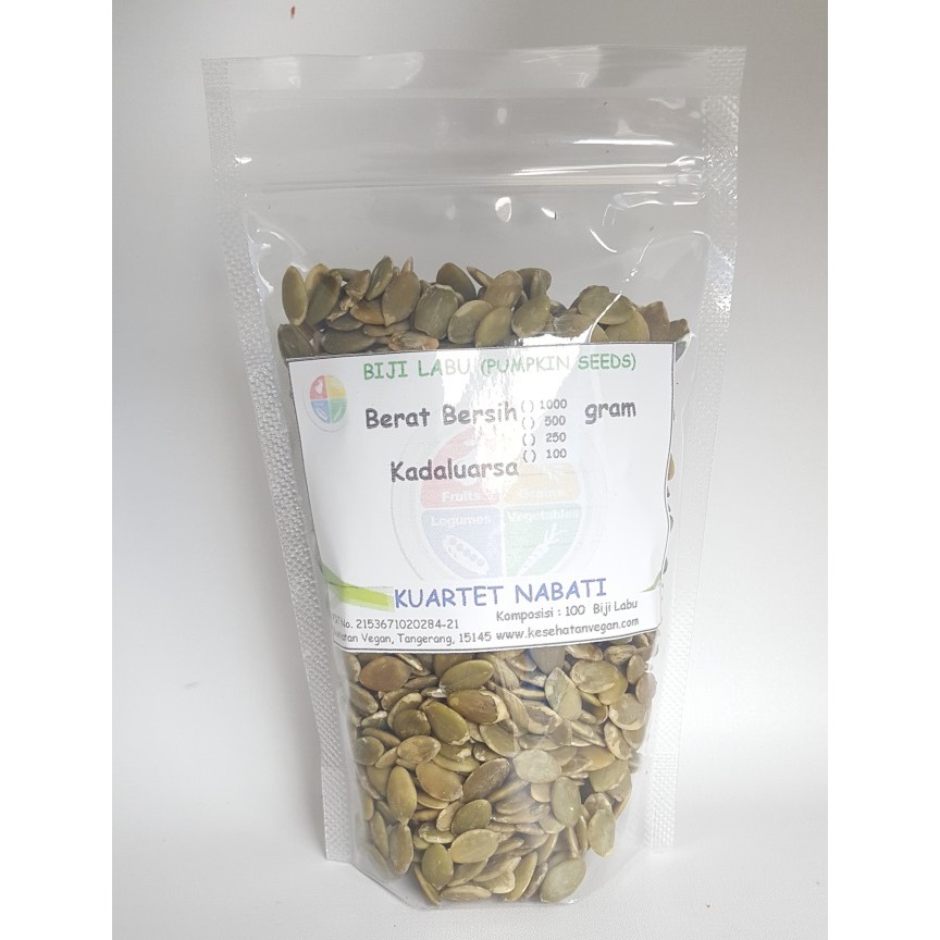 

250gr Pumpkin Seeds - Biji Labu - Kuaci - Kupas - Mentah