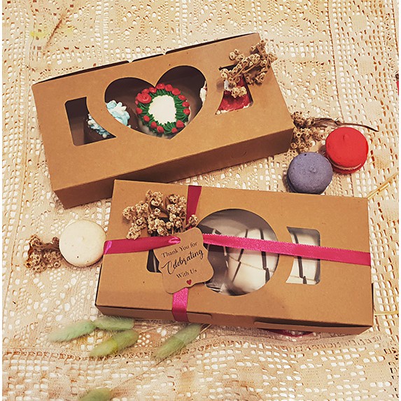 

BOX BROWNIES WINDOW 25X12.5 LAMINATED KOTAK KUE KRAFT KARDUS COKLAT DUS CAKE KARTON SNACK DOS FOODka