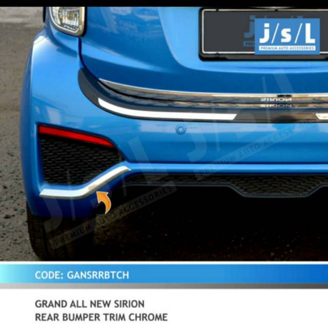 List bumper belakang all new sirion chrome jsl