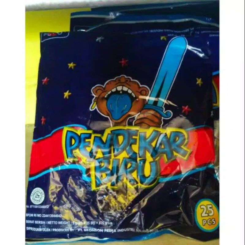 

permen pendekar biru isi 25
