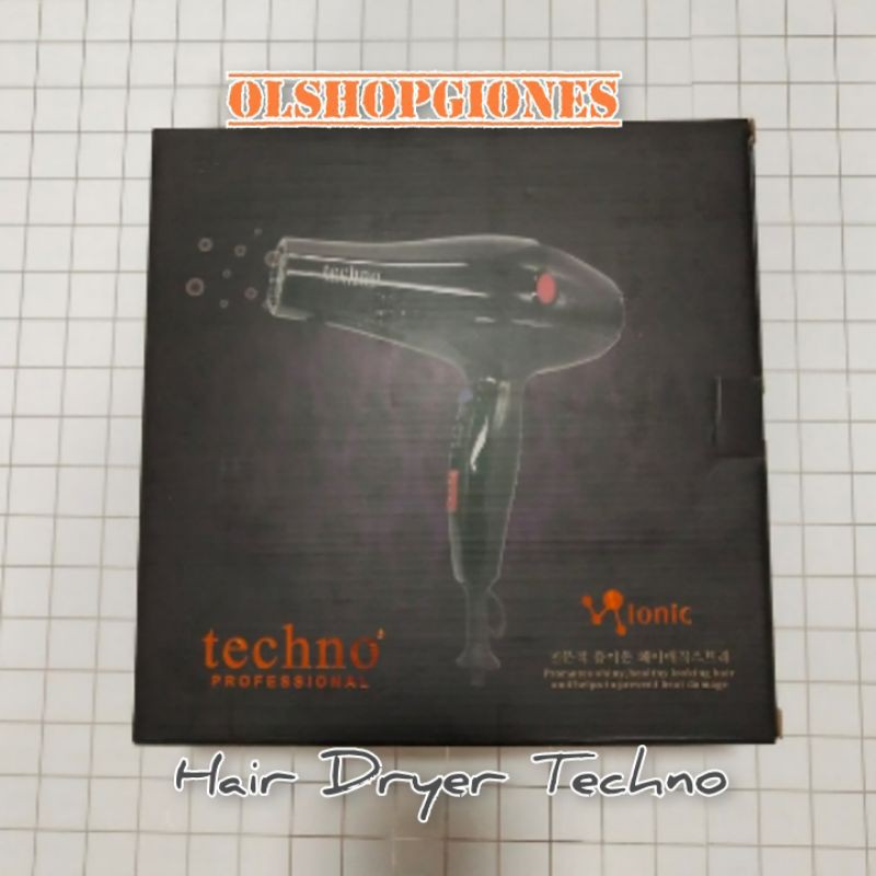 hair dryer Techno 450 / 750 / 900 watt Hairdryer pengering rambut made in korea original salon ori ion