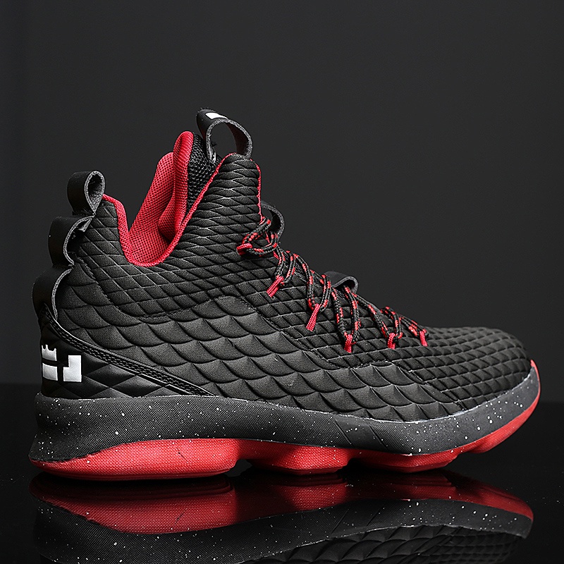 LeBron James Kualitas Tinggi Pria Sepatu Kets Mesh Bernapas Pria Sepatu Basket Superstar Sepatu Pela