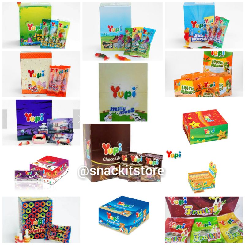 Jual Permen Yupi Permen Gummy Isi 24pcs | Shopee Indonesia