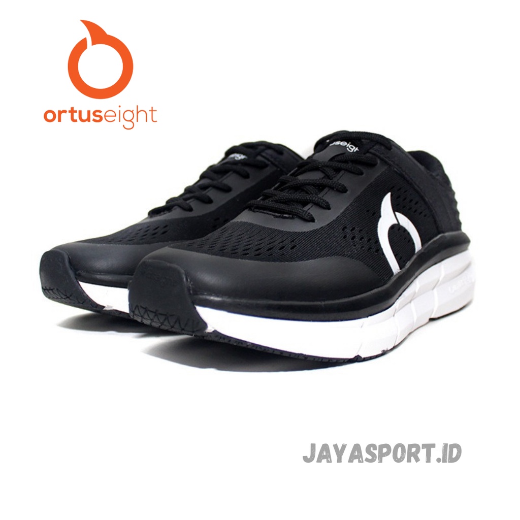 SEPATU RUNNING ORTUSEIGHT HYPERGLIDE BLACK WHITE