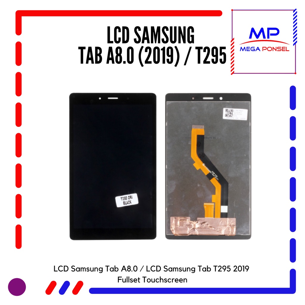 Dinaro24 Lcd Samsung Tab A8.0 / Lcd Samsung Tab T295 2019 Fullset Touchscreen