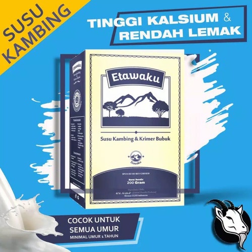 Etawaku Platinum 200 gr - Susu Kambing Serbuk &amp; Krimer Nabati ORIGINAL