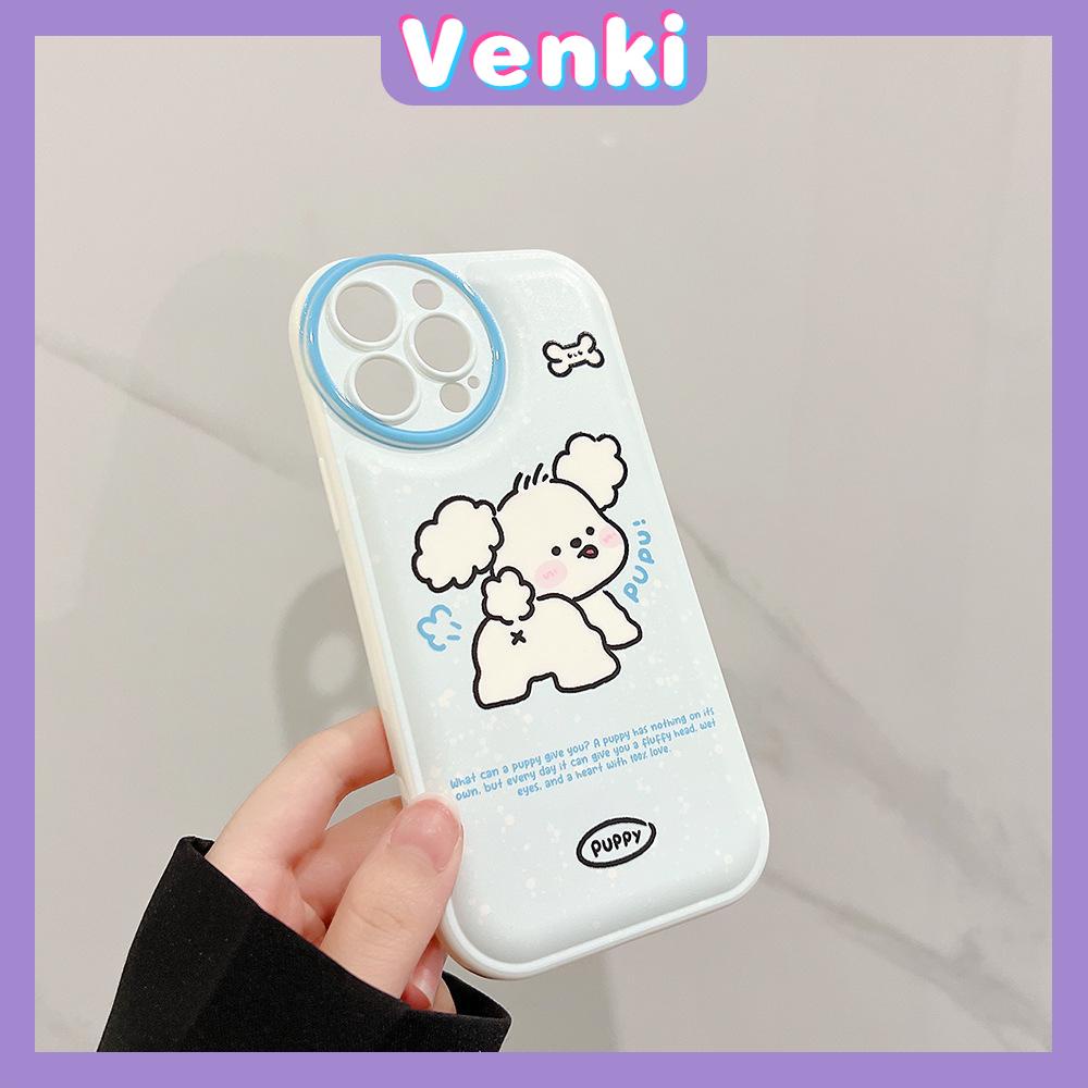 iPhone Case Silicone Soft Case Airbag Shockproof Protection Camera White Dog Cartoon Cute Compatible For iPhone 11 Pro Max 13 Pro Max 12 Pro Max 7Plus xr XS Max