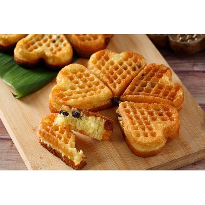 Cetakan Kue Waffle / Wafel Bentuk Hati Besar 7,5 cm Tebal Bonus Sutil Kue Dan Kuas Kue Silikon