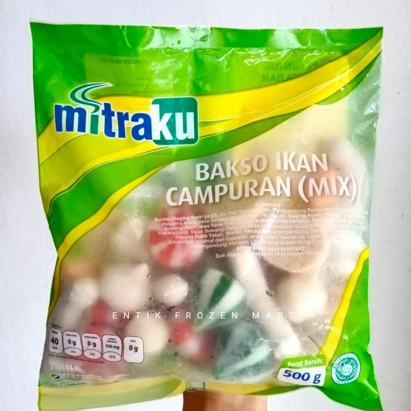 

Mitraku Bakso Ikan Mix (Campuran) 250gr | 500gr Mitra Ku