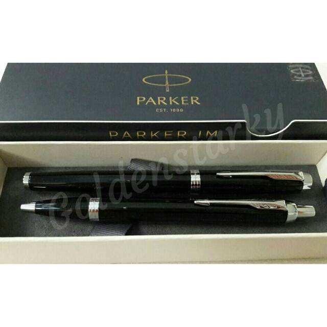 

Paket Parker IM Black CT: 1pcs Ballpoint + 1pcs Rollerball
