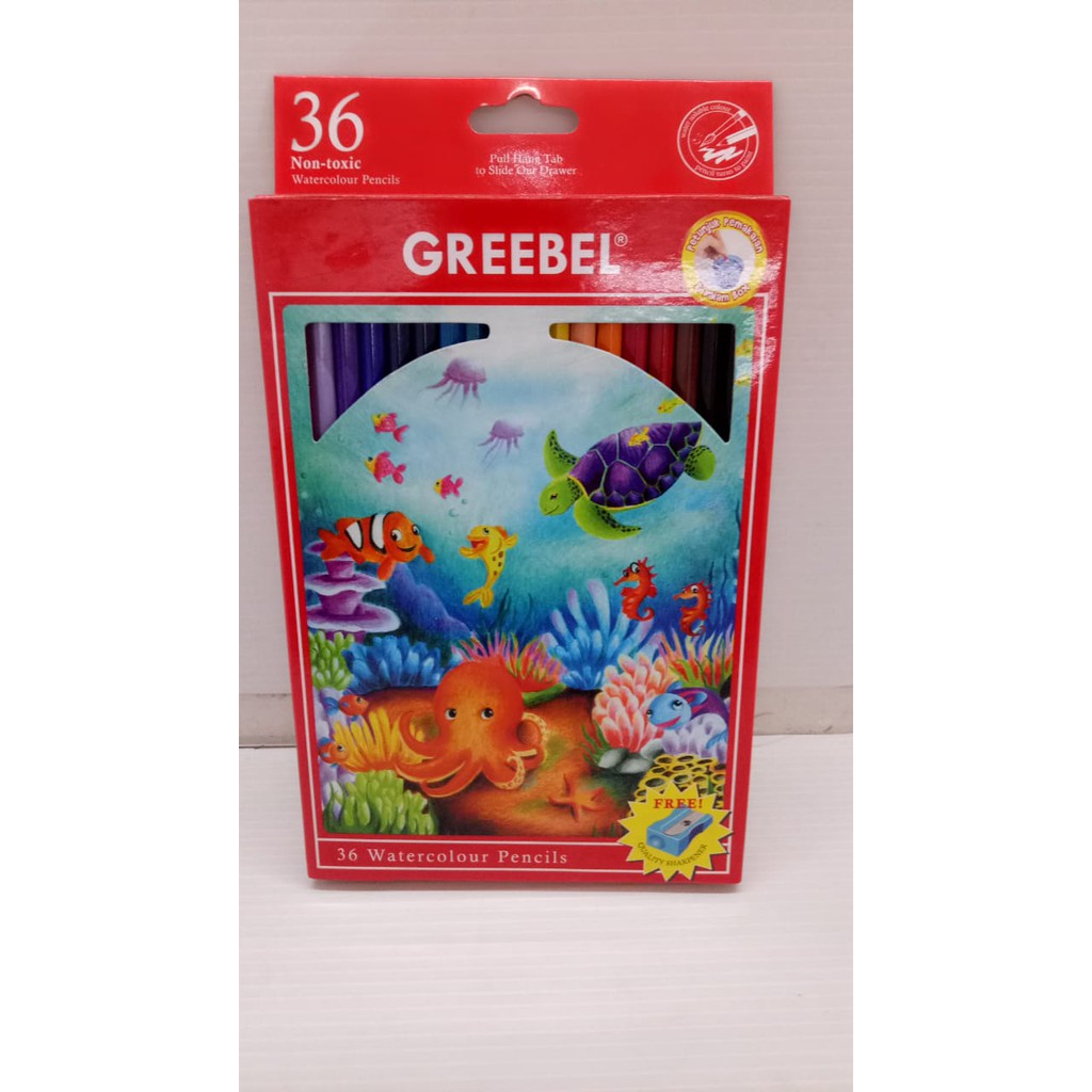 

Pensil Warna Watercolour Pencil Greebel 36 Warna