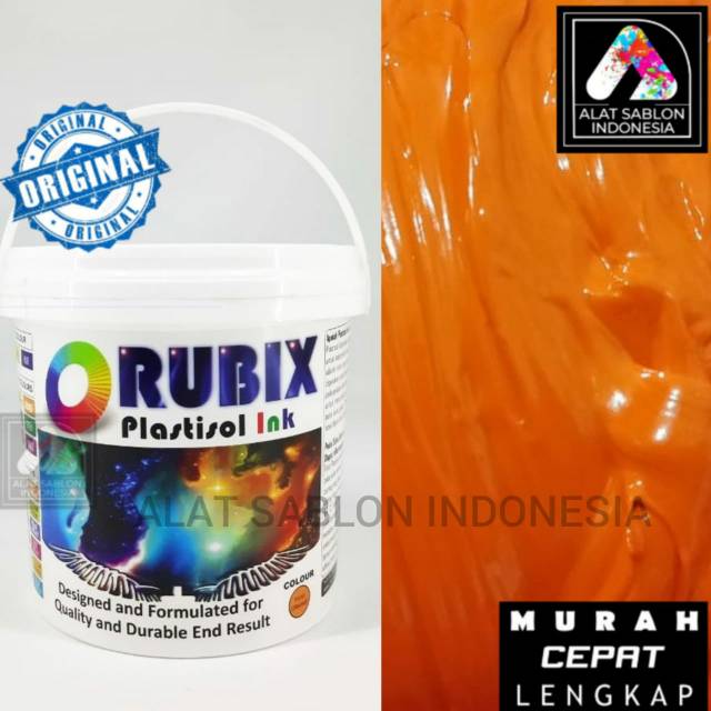 

TINTA SABLON PLASTISOL RUBIX ORANGE STABILO FLO ORANGE 1KG