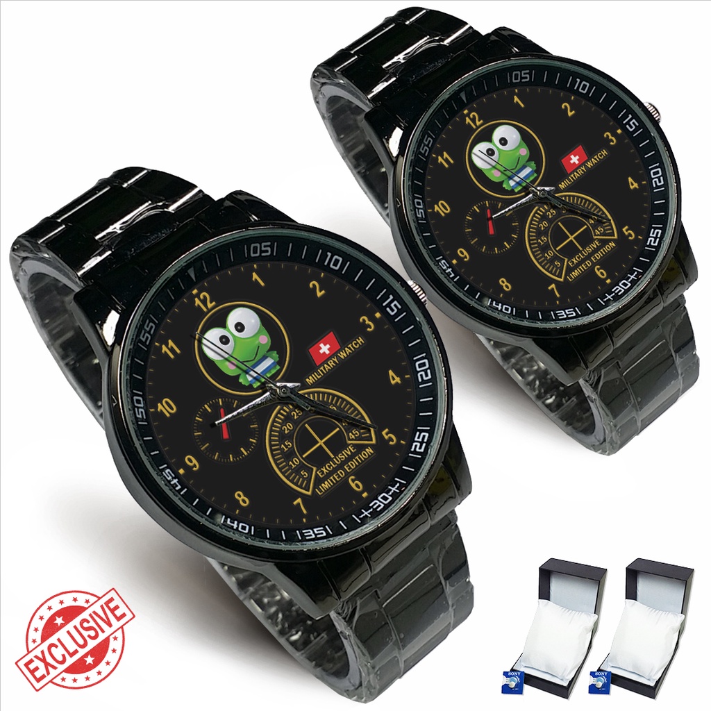 Jam Tangan Rantai Couple KEROPPI (Mantul)