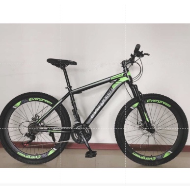 Instan Sepeda MTB Evergreen 26 inch 540 SNI sepeda gunung Termurah bisa kredit bisa gojek langsung kirim instan-Hitam Hijau
