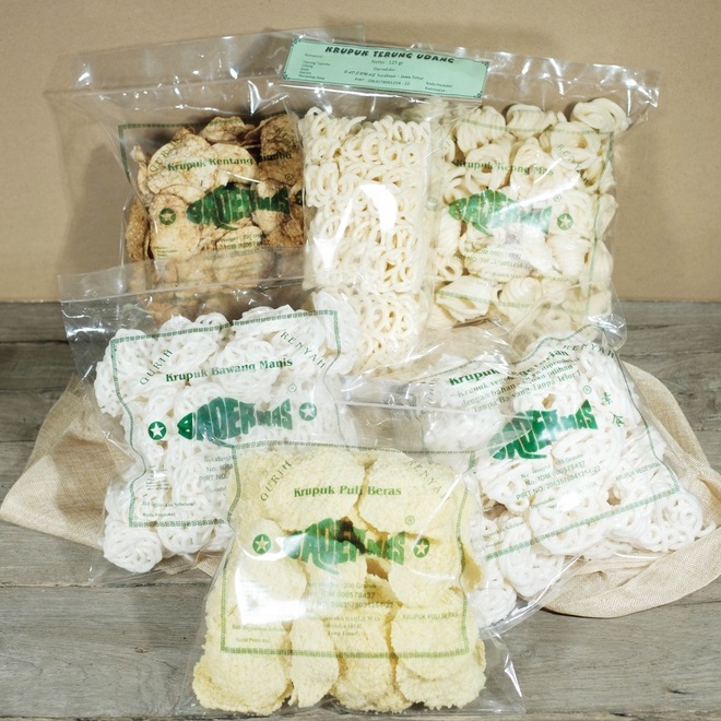 All For One Bundling Package - Kerupuk Badermas (Paket isi 5 Kerupuk)