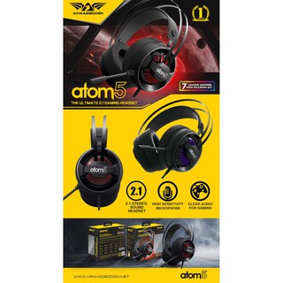 Armaggeddon Atom 5 - 2.1 Headset Gaming [ 7 Colour