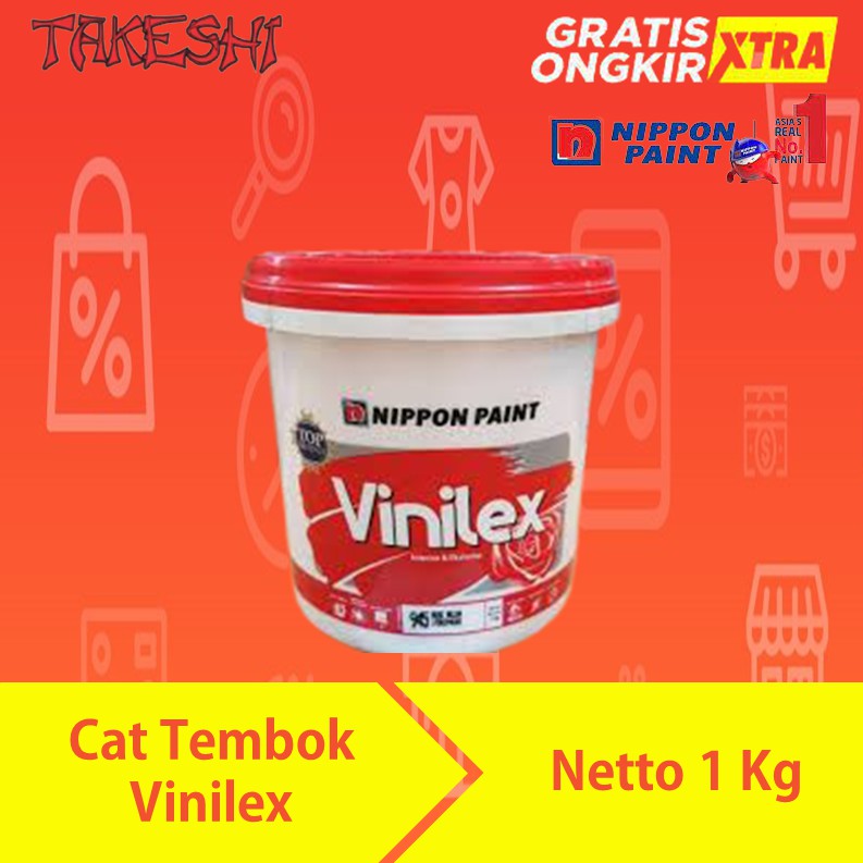 CAT TEMBOK VINILEX INTERIOR EKSTERIOR 1KG 1 KG VINILEX 300 PUTIH