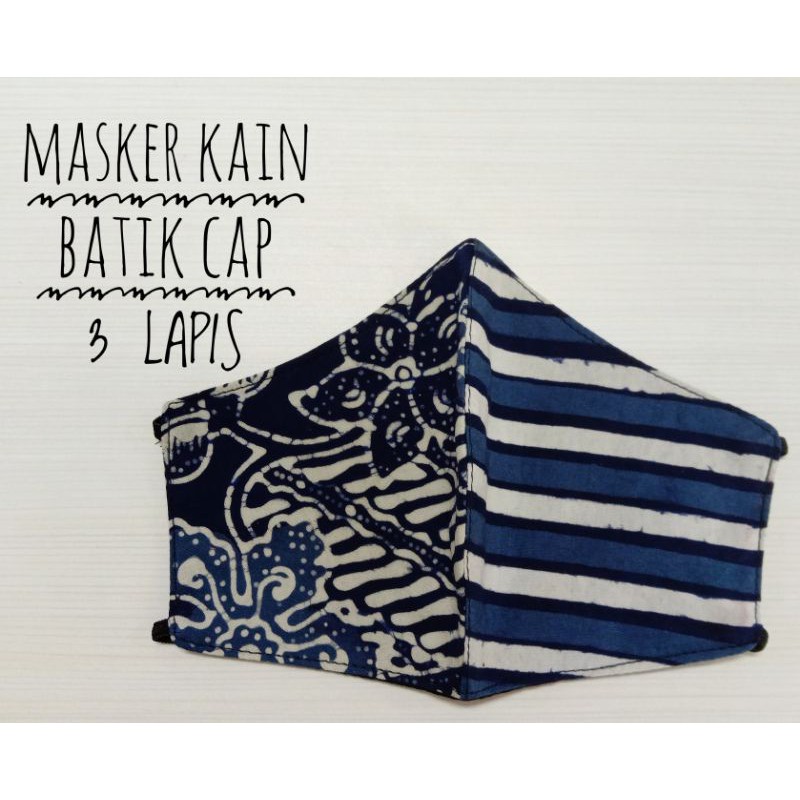 masker kain batik, grosir masker kain, masker KAIN batik 3 LAPIS