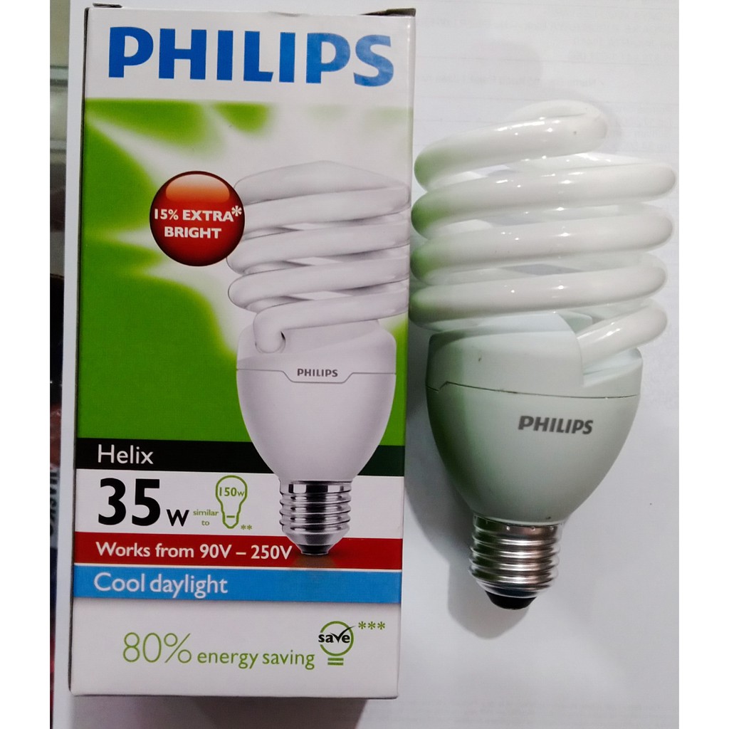 PHILIPS LAMPU HELIX/TORNADO 35 WATT PUTIH