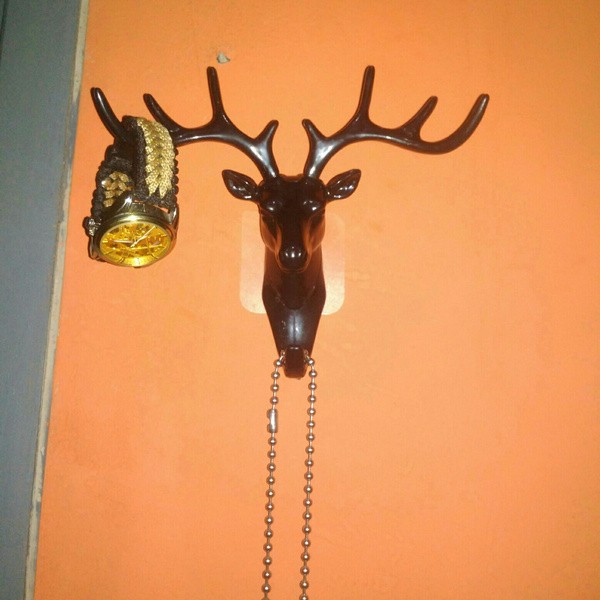 Doe Deer Key Hooks Stand Hanger Gantungan Kunci Dinding Tanduk Rusa