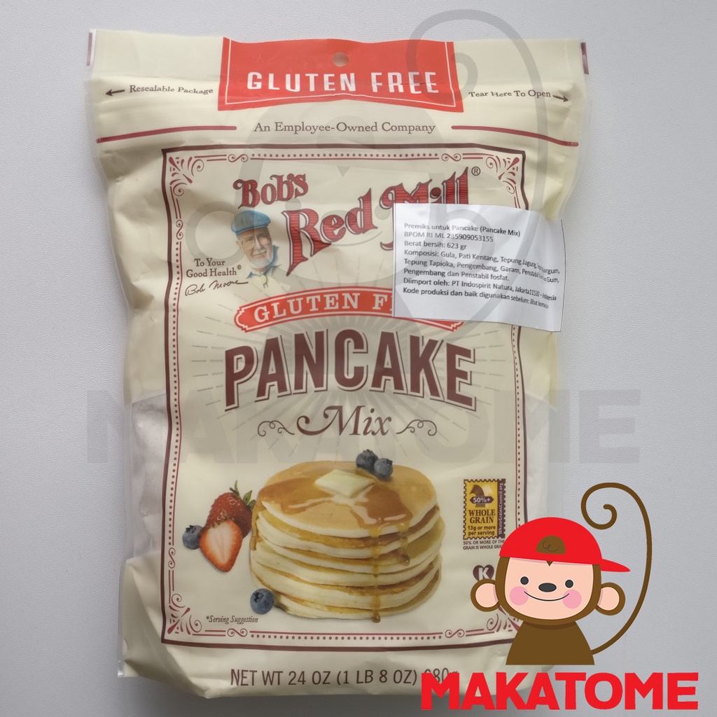 

Bob Red Mill Pancake Mix Gluten Free 24 oz 680 gr Bob's bobs s 24oz