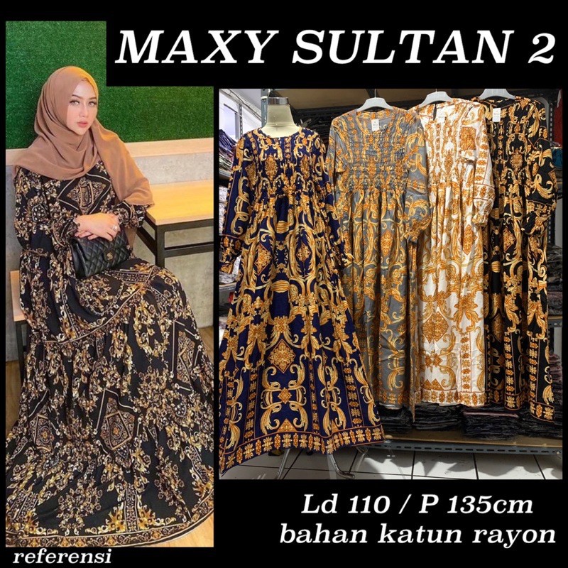 GTS MAXY SULTAN AYU GAMIS JUMBO XXL KATUN RAYON SYAHRINI KERUT MAYUNG MEWAH PREMIUM DRESS MAXI
