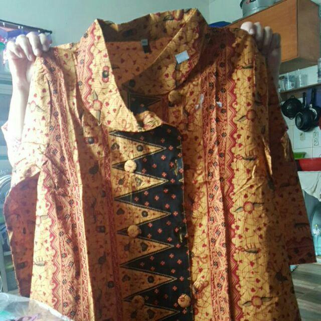 Tunik Batik  Ratoe Modern kode 033 Model kancing 10 Bhn 