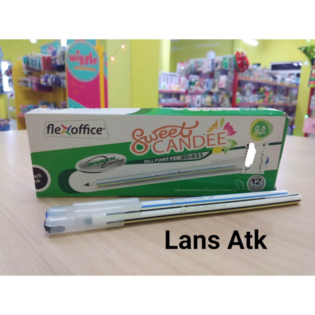 

Pulpen / Ballpoint / Pen Flexoffice Sweet Candee FO-031 0.6mm (satuan) pulpen lilit ballpoint lilit