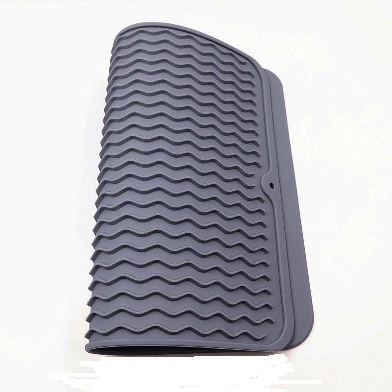 Wadah Alas Cuci Drain Mat Alat Pengering Cuci Piring Gelas Silicone Tebal