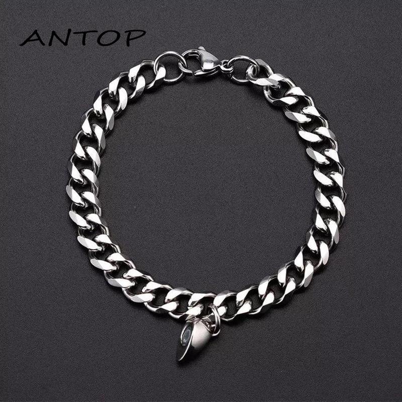 Gelang Tangan Magnet Motif Hati Untuk Pasangan / Pria / Wanita