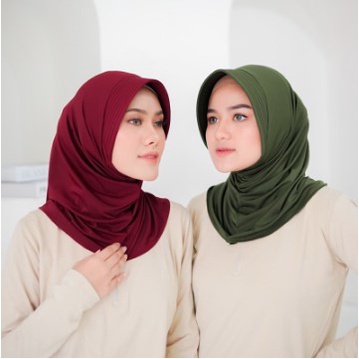 Bergo Sport Jersey Premium || Bergo Sport || Hijab Instan bisa COD ( BAYAR DI RUMAH )