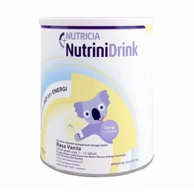 Nutricia nutrinidrink powder kaleng 400 gram ( susu menaikkan berat badan usia 1-12 tahun )