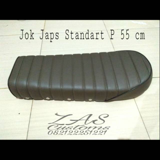 Jok Japstyle Jok Motor Custom Aksesoris Motor Murah Motif Garis Hitam