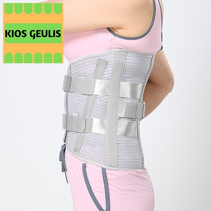 Korset Lumbar Sacro Support Penyangga Tulang Belakang Sakit Pinggang HNP Saraf Kejepit Lumbal Sacrum Waist Brace Orthosis LSO