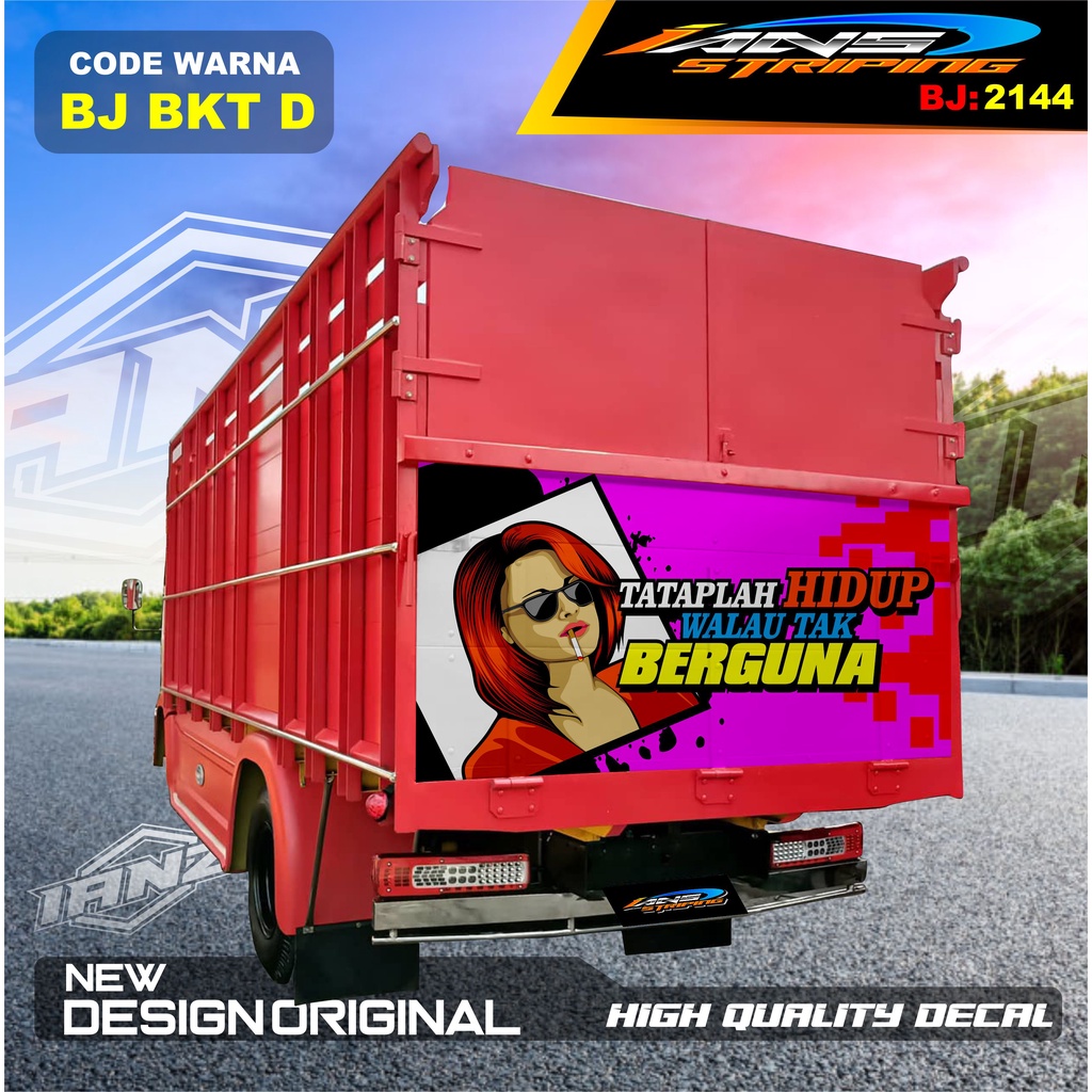 STICKER PINTU BELAKANG TRUK DUTRO GIGA CANTER / STIKER BAK BELAKANG TRUK TERMURAH / DECAL PINTU BELAKANG TRUK