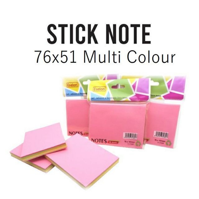 Jual STICKY NOTES / PEMBATAS BUKU / KERTAS TEMPEL / KERTAS MEMO ESELON ...