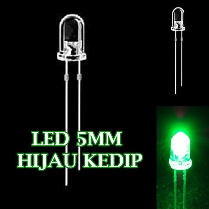 LED 5mm 5 mm Nyala Kedap Kedip Flip Flop