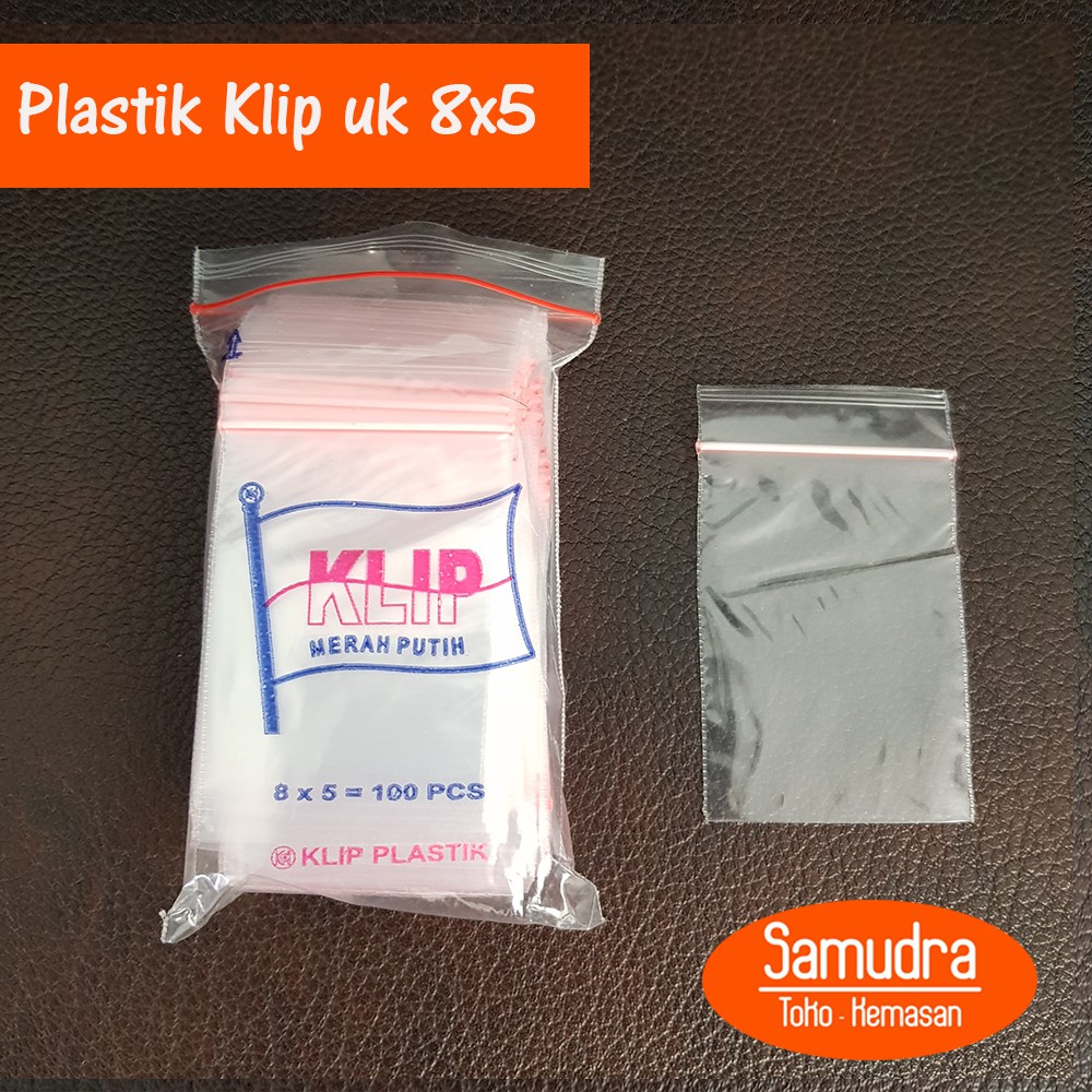  Plastik  Klip uk 8x5 cm 100pcs Plastik  Sambal Saos Obat  