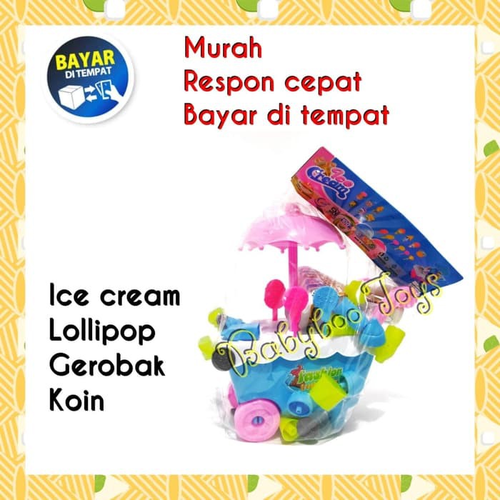 BABYBOO MAINAN  GEROBAK ICE CREAM DAN LOLIPOP Shopee 