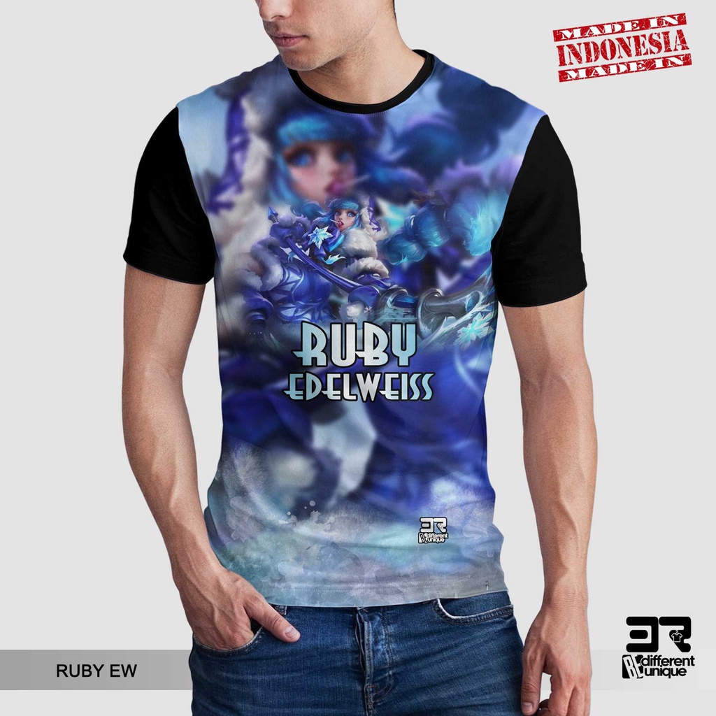 [ COD ] KAOS PRINTING GAMBAR GAME MOBILE LEGEND RUBY - BAJU DISTRO ORIGINAL GAMBAR MOBILE LEGENDS ML