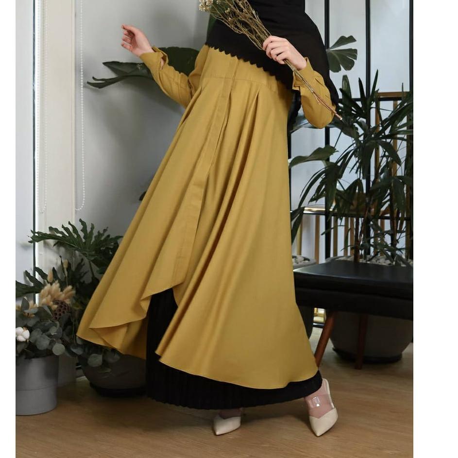 [PA. 942472] Milea Tunik - Tunik Jumbo - Long Tunik - TunikWanita - Tunik Putih - Atasan Tunik - Fas