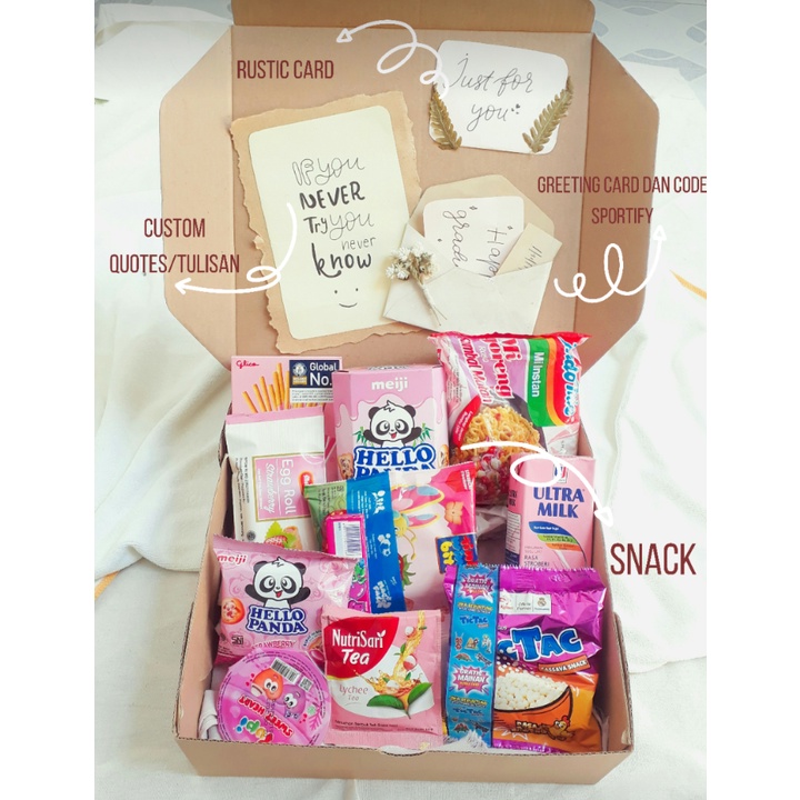 

SNACK BOX/SNACKBOX/GIFT BOX RUSTIC-HADIAH WUSUDA/ULANG TAHUN/ANNIVERSARY