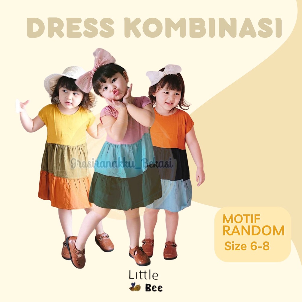 Daster Anak Rayon Kombinasi Murah Mix Warna Size 6-8th