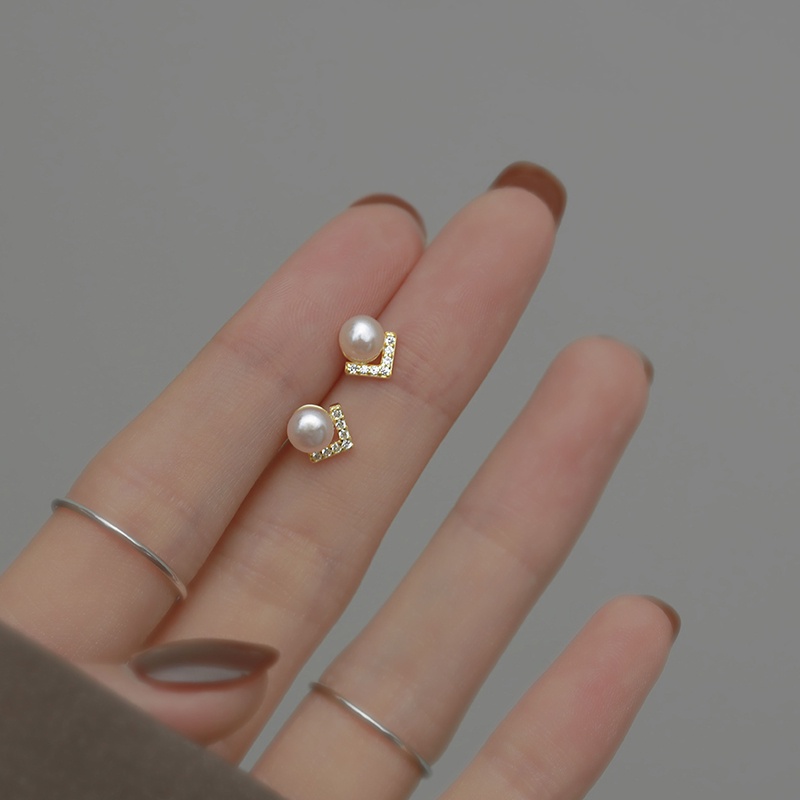 Anting Mutiara Bahan S925 Silver Untuk Wanita