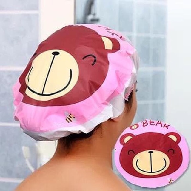 TOPI Mandi Topi SHOWER / Shower Cap karakter/Topi Keramas karakter/Pelindung Rambut/Anti basah