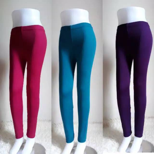 CELANA LEGGING PANJANG / LEJING PANJANG WANITA JERSEY SPANDEX TERNYAMAN UKURAN STANDAR